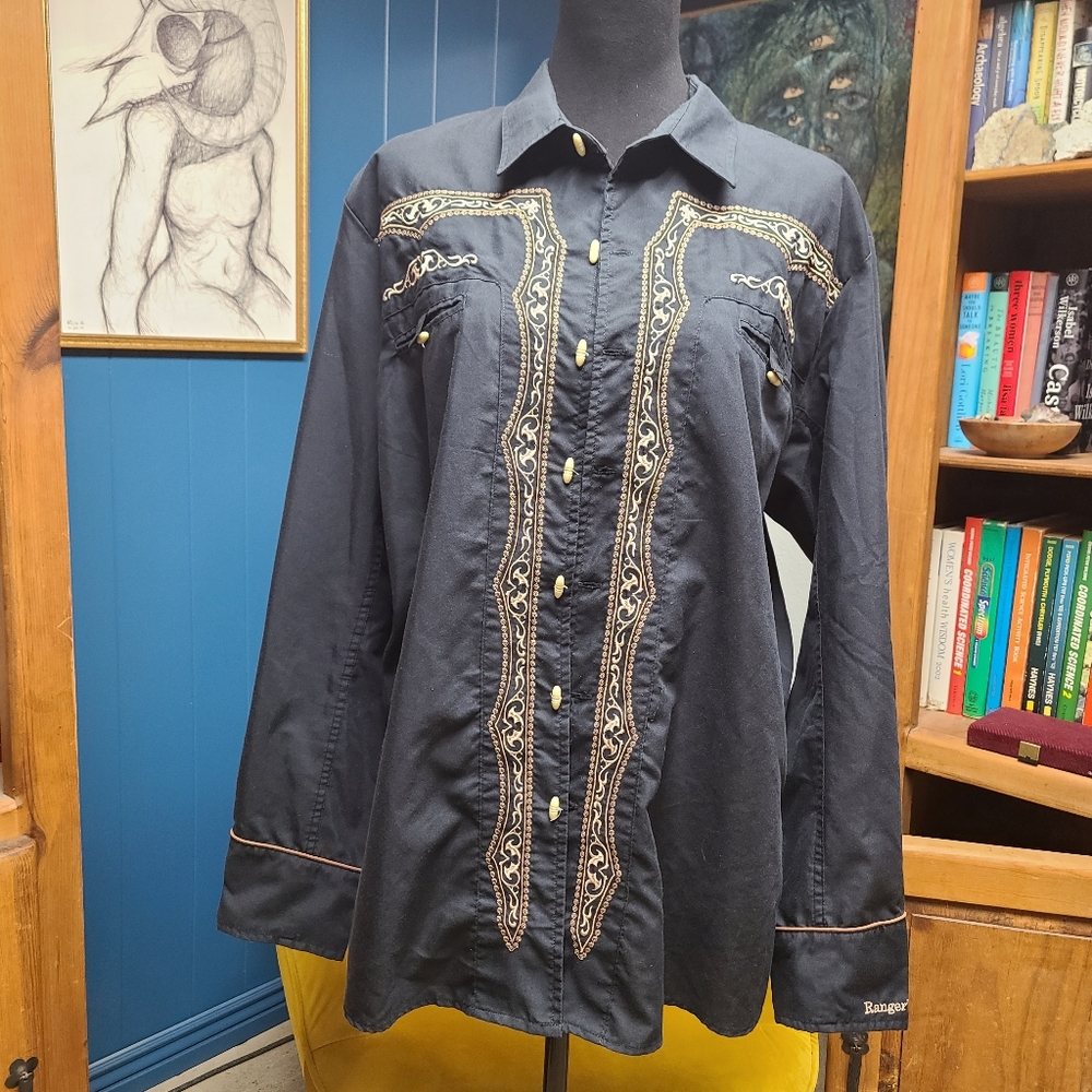 Vintage Ranger's Original Western Button Top Size XL